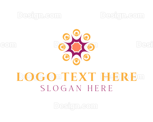 Colorful Pattern Art Logo