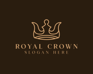 Monarchy King Crown logo design