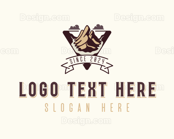 Mountain Peak Hiking Logo