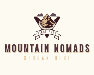 Mountain Peak Hiking logo design