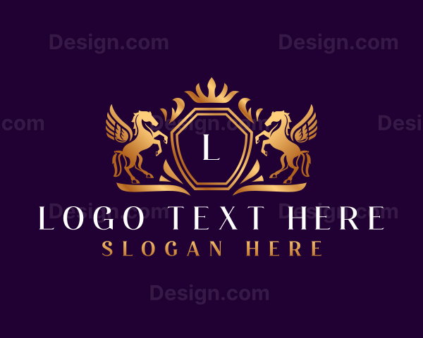 Luxury Pegasus Jewelry Logo