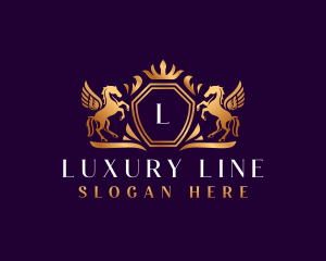 Luxury Pegasus Jewelry logo design