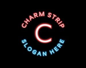 Neon Light Restaurant logo design