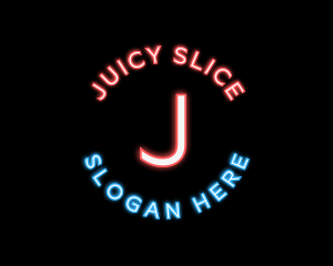 Neon Light Restaurant logo design