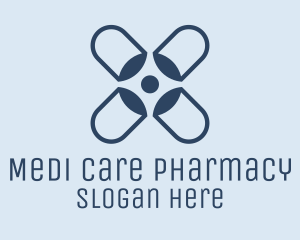 Blue Capsules Pharmacy logo design