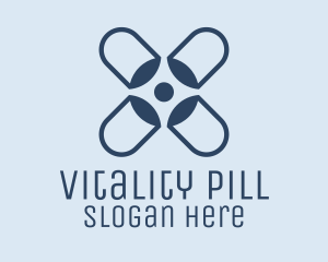 Blue Capsules Pharmacy logo design