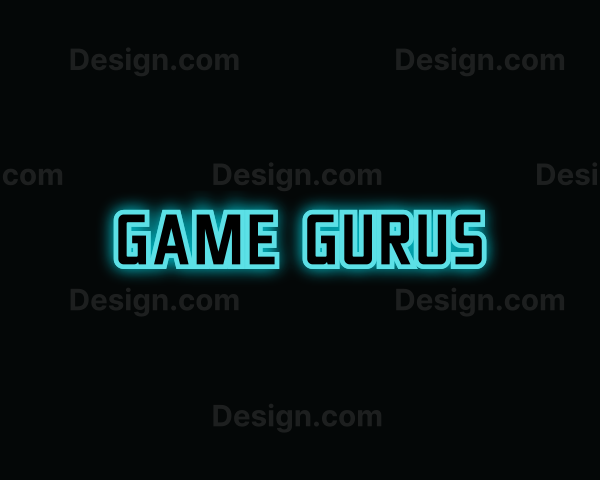 Blue Gaming Glow Logo