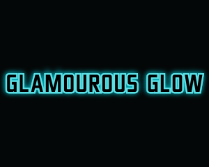 Blue Gaming Glow logo design