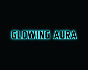 Blue Gaming Glow logo design