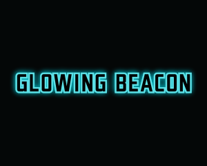 Blue Gaming Glow logo design