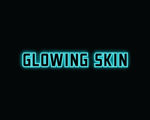 Blue Gaming Glow logo design