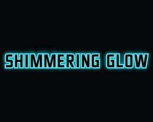 Blue Gaming Glow logo design