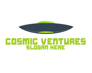 Blue & Green UFO logo design