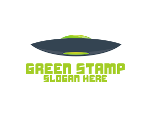 Blue & Green UFO logo design