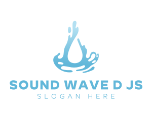 Abstract Clean Water Flow logo design