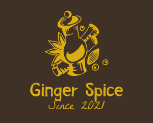 Cinnamon Spice Jar  logo design