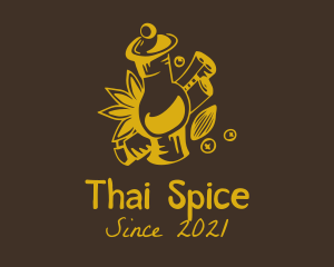 Cinnamon Spice Jar  logo design