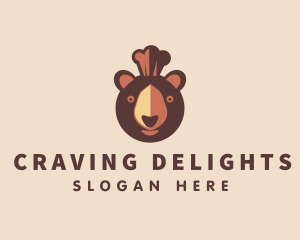 Grizzly Bear Chef logo design