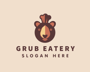 Grizzly Bear Chef logo design