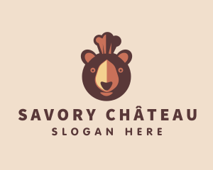 Grizzly Bear Chef logo design