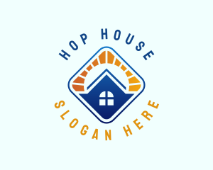 Sun House Realty  logo design