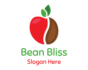 Apple Coffee Bean logo design