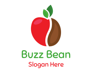 Apple Coffee Bean logo design