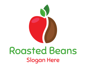 Apple Coffee Bean logo design