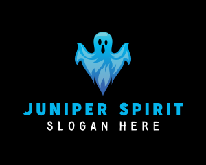 Spooky Scary Ghost logo design