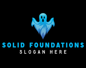 Spooky Scary Ghost logo