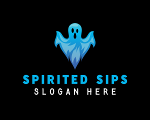 Spooky Scary Ghost logo design