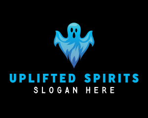 Spooky Scary Ghost logo design