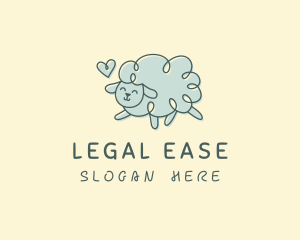 Happy Sheep Love Logo