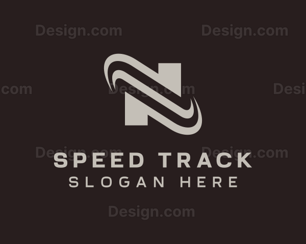 Generic Swoosh Brand Letter N Logo