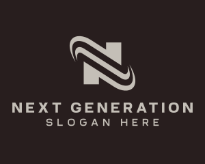 Generic Swoosh Brand Letter N logo design