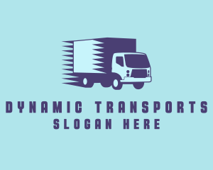 Delivery Truck Transport logo design