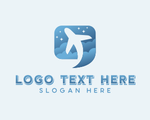 Airplane Shipping Courier logo