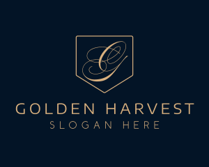 Golden Event Stylist logo design