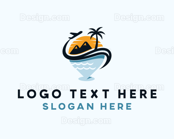 Summer Beach Travel GPS Logo