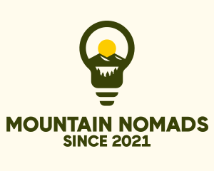 Light Bulb Mountain  logo design