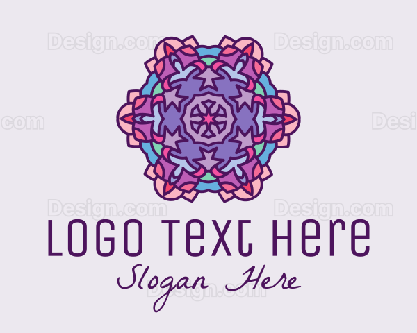 Mandala Meditation Decor Logo