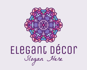 Mandala Meditation Decor  logo design