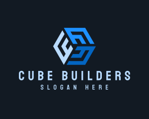 Tech Business Cube logo design