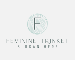 Blue Feminine Brand logo design