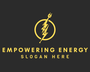 Bolt Electrical Plug logo design