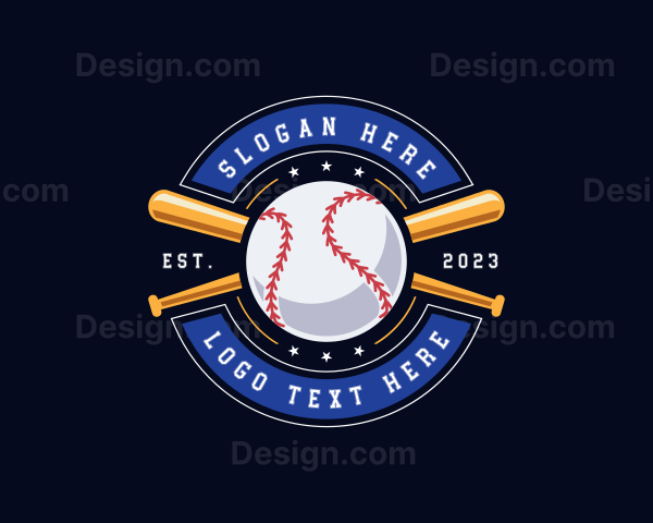 Baseball Ball Emblem Logo