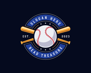 Baseball Ball Emblem logo design