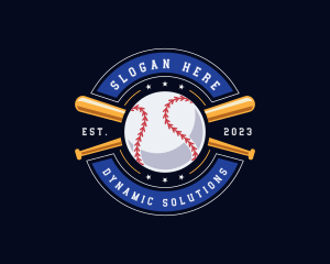 Baseball Ball Emblem logo design