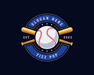 Baseball Ball Emblem logo design