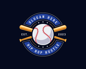 Baseball Ball Emblem logo design